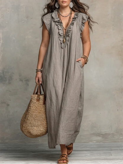 Amarillo | Elegante Vestido Maxi de Verano