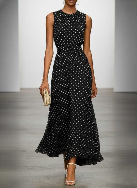 Vestido POLKA DOTS Negro