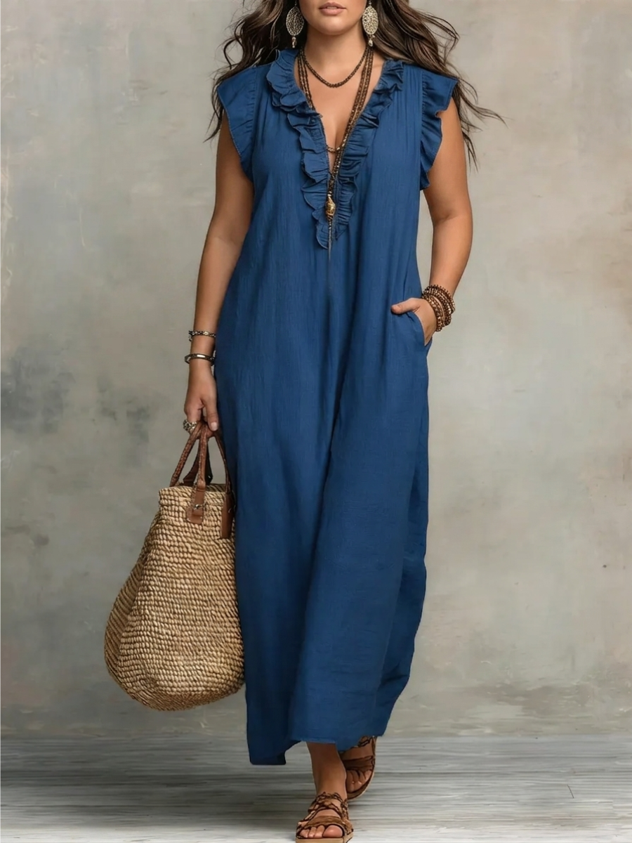 Amarillo | Elegante Vestido Maxi de Verano