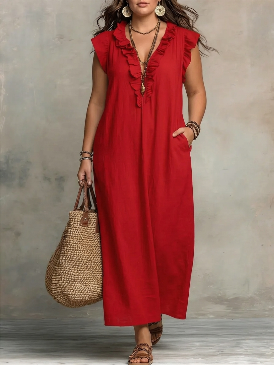 Amarillo | Elegante Vestido Maxi de Verano
