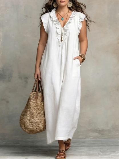 Amarillo | Elegante Vestido Maxi de Verano