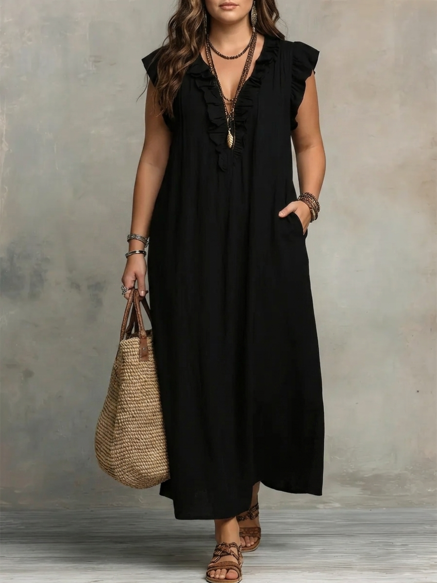 Amarillo | Elegante Vestido Maxi de Verano
