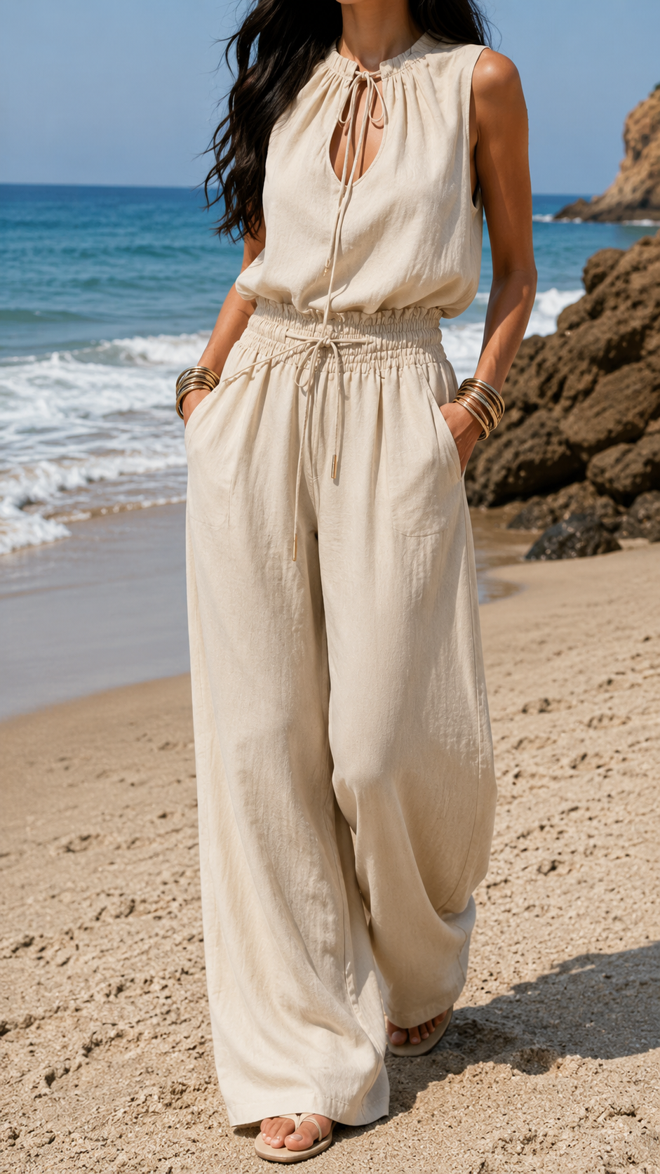 Mono Boho Arena Blanca