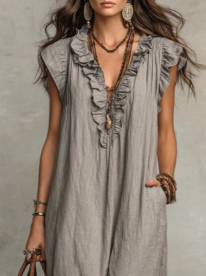 Amarillo | Elegante Vestido Maxi de Verano